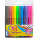 Cre8 Washable Fibre Pens - 12 Pack