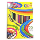 Cre8 Non-Toxic Colouring Pencils, Asst Colours - Pack of 20