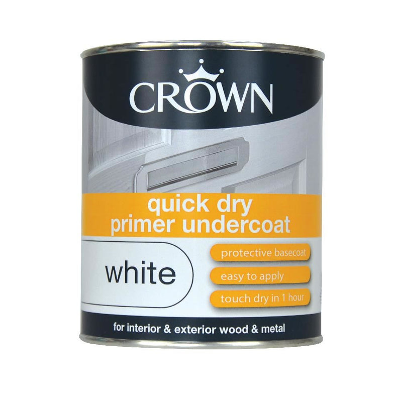 Crown Quick Dry Primer Undercoat 750ml