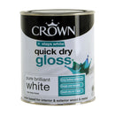 Crown Quick Dry Pure Brilliant White Gloss 750ml