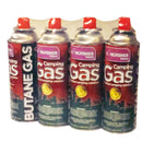 4 Pack Butane Camping Gas Canister