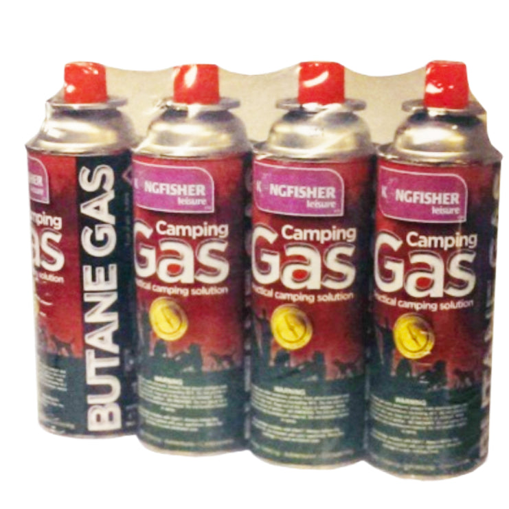 Kingfisher 4 Pack Butane Camping Gas Canister