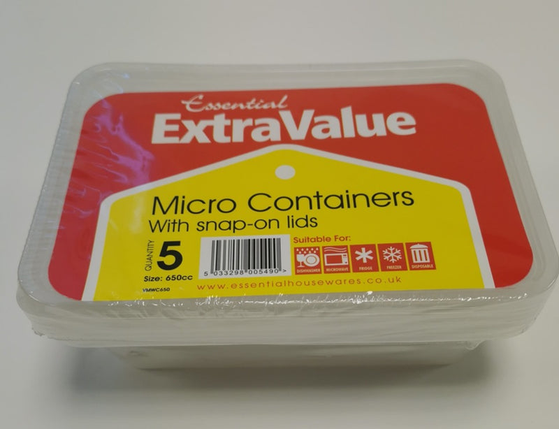 Microwave Container 5pk