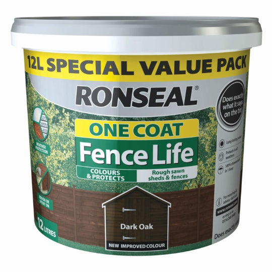 Ronseal One Coat Fence Life 12L